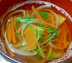 にんじんの和風スープ